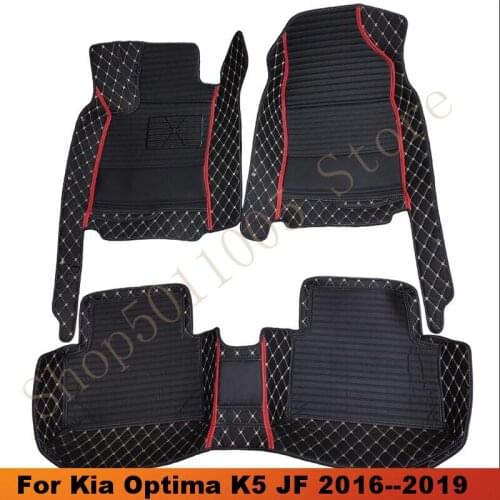 Car Floor Mats For Kia Optima K5 JF 2016 2017 2018 2019 Auto Interior Decor Accessories Custom Leather Dash Rugs Foot Pads