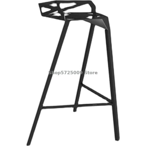 Bar Chair Simple and Fashionable Household Small Back Chair Light Luxury Creative Iron Art Bar Chair Front Desk Chair High Stool