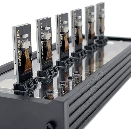 IPS Nixie Tube Digital Clock Electronic Calendar 6-Digit LCD Time Display Creative Desktop Decoration Gift, Best Gift