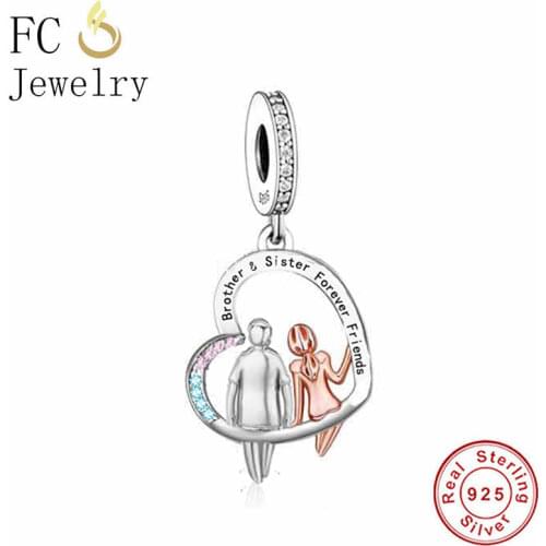 FC Jewelry Fit Original Charm Bracelet 925 Sterling Silver TV Friends Your Are My Robster Bead For Making Women Berloque 2021