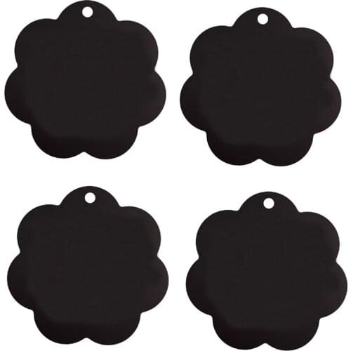 4 Pc Electric Induction Hob Protector Mat 25cm Anti-Slip Mat Silicone Cooktop Scratch Protector Cover Heat Insulated Mat