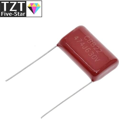10PCS 630V474J 0.47UF 470NF Pitch 20MM 630V 474 CBB Polypropylene film capacitor