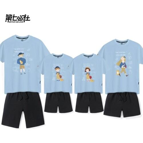 Summer Mom and Baby Girl Matching Clothes Outfits Tshirt Couple Clothes Boys Children Brother Sister Camiseta Clothes AE50FC
