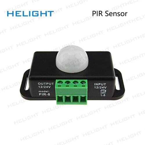 12V 24V Mini PIR Motion Sensor Detector Switch for LED Strip Ruban Light Tape SMD 5050 3528 Infrared Detection 6A 12 Volt 24Volt
