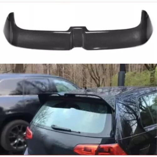 MK7 Carbon Rear Trunk Roof Spoiler for Volkswagen VW Golf 7 7.5 VII MK7 7.5 GTI R 2014 - 2019 Window Wings ABS Glossy Black