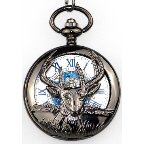 Fashion Single Open Fob Mechanical Watches Steampunk Hollow Pocket Watch Transparent Casual Men Women Watches For Gift
