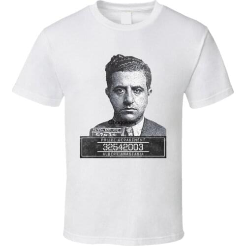 Albert Anastasia Mafia Mugshot Police Department T Shirt