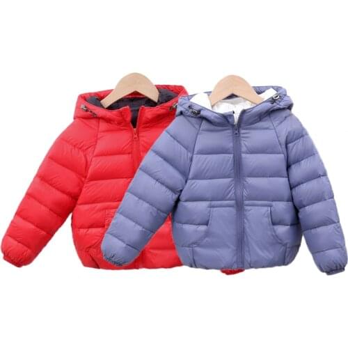 Boys Down Jackets 2020 Children Hooded Outerwear Winter Girls Warm White Duck Down Jacket Baby Fashion Kids Zipper Coat Jacket
