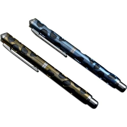 Y-START Tactical Defense Pen Titanium alloy and carbon fiber handle for outdoor writing window breaking EDC tools YP01