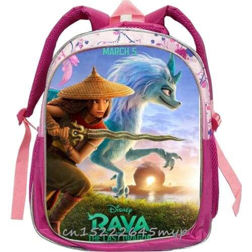 Boys Girl Raya and The Last Dragon Backpack Children School Bags Boys Girls Daily Travel Backpack Cartoon Mochila School Gifts