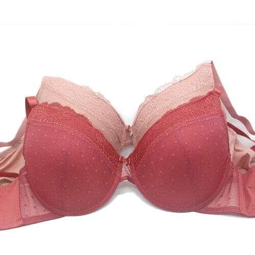 Sexy Lace Push Up Bra Lingerie Women Underwear Intimates Embroidery Plus Size Bras 30 32 34 36 38 40 B C D E F Cup BH