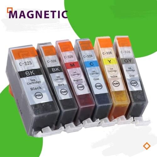 Compatible ink cartridges for CANON BCI-325 326 PGBK BCI-326BK BCI326C BCI326M BCI326Y BCI326GY inkjet cartridge 325 326