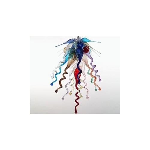 Modern Luxury Chandeliers LED Bulbs Hand Blown Murano Glass for Cafes 110/120/220/240V