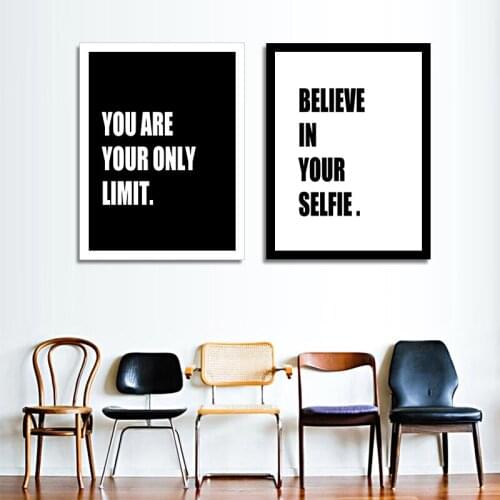 Modern Inspirational words Poster Print Picture Canvas Painting Wall Art Design Home Decor Wall Pictures On Canvas Paintings Art