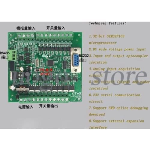 STM32 Optocoupler Isolation Simulation 485MODBUS Crystal Temperature Thermal Resistance Industrial Control Development Board PLC