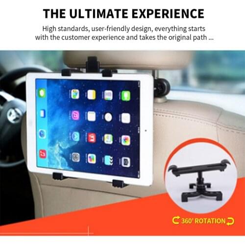 Universal Car Headrest Tablet Holder Car Back Seat Phone Holder Security Easy Mount Holder Tablet Bracket