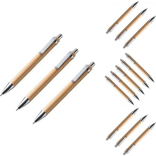 100 Pcs/Lot Bamboo Ballpoint Pen Stylus Contact Pen Office & School Supplies Pens & Writing Supplies Gifts