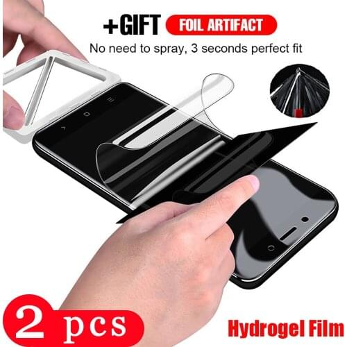2Pcs soft full cover for xiaomi mi mix 3 2 2s max 3 2 hydrogel film redmi k20 pro mi 9T pro phone screen protector Not Glass