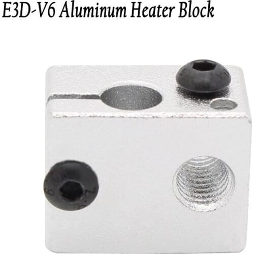 3pcs Reprap E3D-V6 Aluminum Heater Blocks for E3D V6 Extruder Hotend 20*16*12mm Reprap Makerbot MK7 MK8 3D Printer Parts