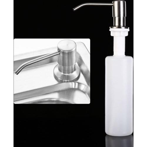 300ML Practical Kitchen Soap Dispensers Household Stainless Steel Liquid Lotion Storage Holder Bottles Practical Bathroom Tool