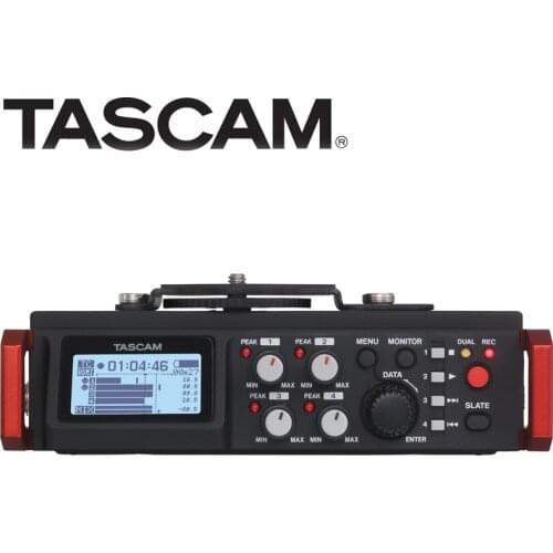 TASCAM DR-701D 6-Track Field Recorder audio recording for DSLR camera video applications HDMI interface timecode