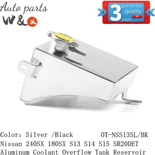 For Nissan 240SX 180SX S13 S14 S15 SR20DET Aluminum Coolant Overflow Tank Reservoir Kit OT-NSS13SL