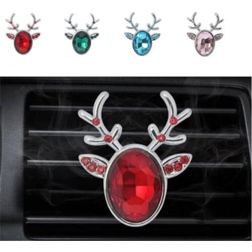 Car perfume car air conditioning air outlet perfume clip all the way car accessories diamond crystal car interior accessories