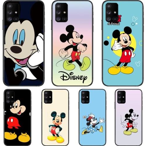 Haha Disney Mouse Phone Case Hull For Samsung Galaxy A50 A51 A20 A71 A70 A40 A30 A31 A80 E 5G S Black Shell Art Cell Cove