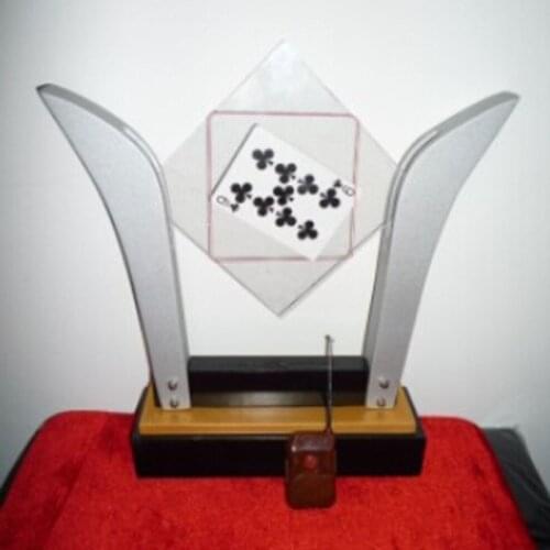 Deluxe TV Card Frame Remote Control Selected Card Into Glass Magic Tricks Stage Magia Accessories Illusion Gimmick Props Magica