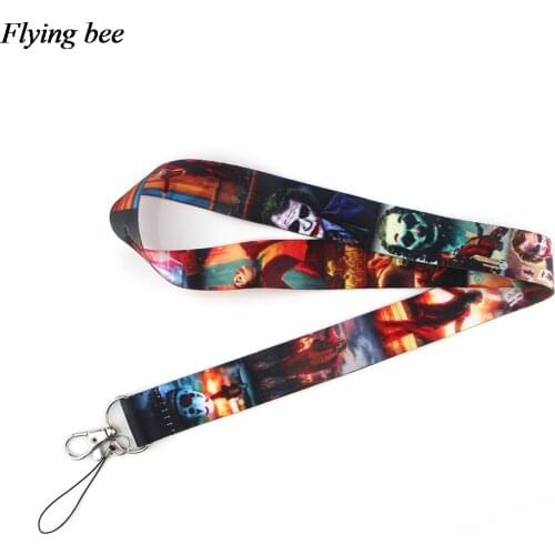 Flyingbee Horror Lanyard Keychain Phone Lanyard Fashion Strap Neck Lanyards For ID Card Phone Keys X0914