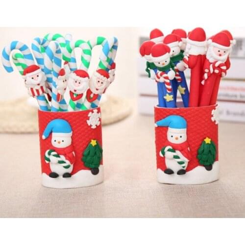 Creative Stationery Cartoon Christmas Pen For Child Xmas Gift Style Random