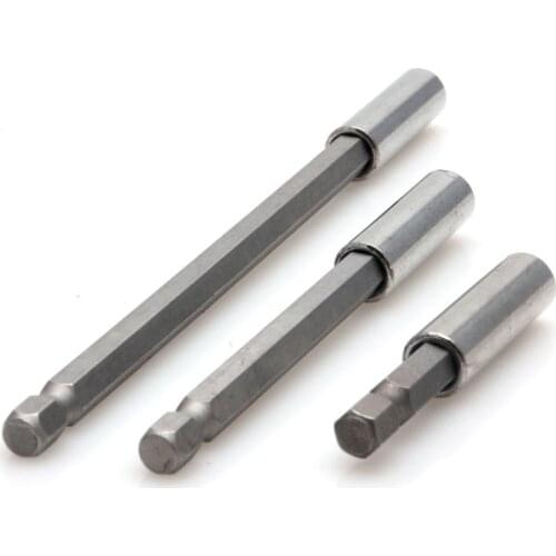 New 3Pc 1/4 Hex Quick Release Magnetic Screwdriver 60/100/150mm Extension Bit Holder