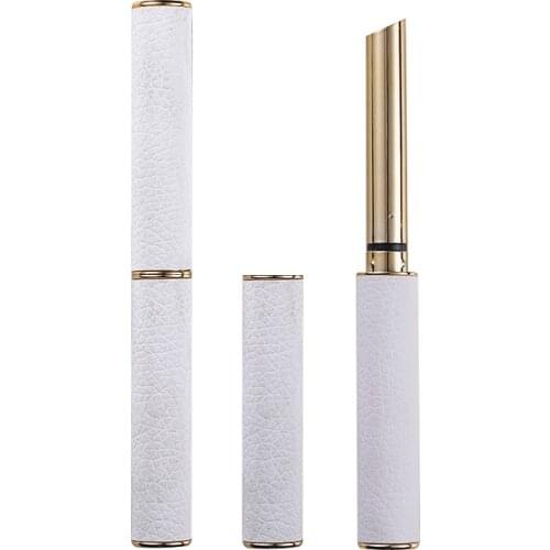 Newest Empty Lipstick Tube White Cosmetic Lip Balm Tube Packaging Homemade Filling Directly 11.1mm Lipstick Container 10/30pcs
