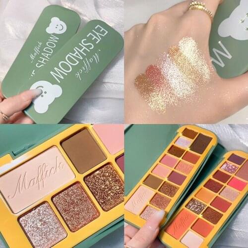 14 Colors Beauty Glazed Matte Eyeshadow Palette Colorful Eye Shadows Glitter Highlighter Shimmer Make Up Pigment Cosmetic TSLM1