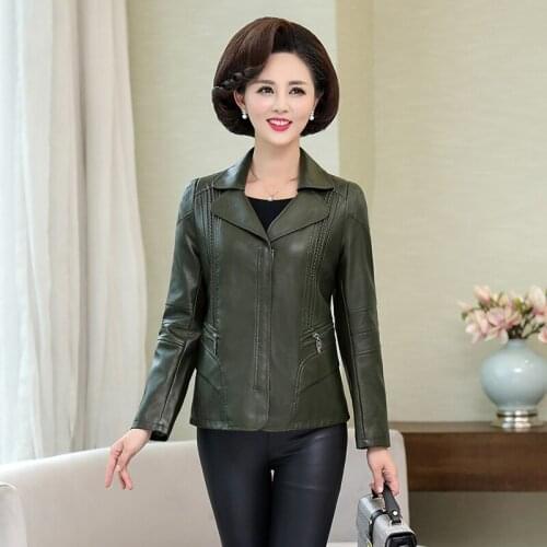 Coat Womens Jacket Pu 2020 Spring Autumn Faux Leather Jackets Women Slim Fit 167779705766122 KJ5422