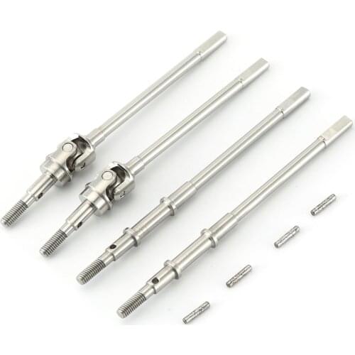 1 Pair Hard Steel Front Axle Cvd Ar44 Universal Drive Shaft For Axial Scx10 Ii 90046 90047 Rc Car Parts Toys For Children