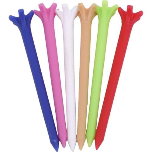 Package of 50 70mm White Tees Golf Tees Golf Balls Holder Available Stronger than Wood Tees Drop Ship