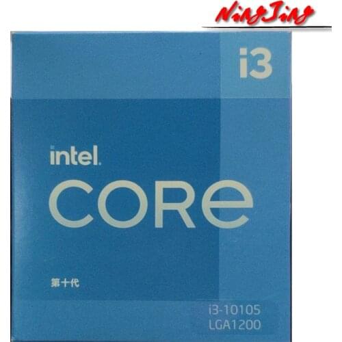 Intel Core i3-10105 i3 10105 3.7 GHz Quad-Core Eight-Thread CPU Processor L3=6M 65W LGA1200 New and come with the fan
