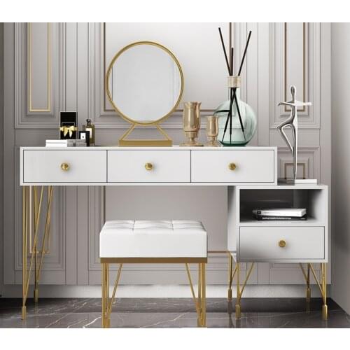Northern Europe light luxury style dressing table bedroom modern simple dressing table small family European style dressing tabl