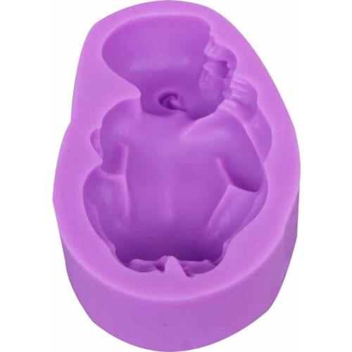 Sophronia DIY Sleeping Baby 1pcs UV Resin Jewelry Silicone Soap Mold Epoxy Jewelry Making DIY Decorate Craft M848
