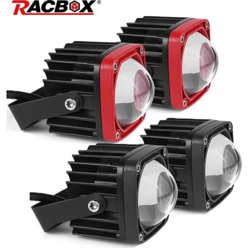 8D Lens 2 Inch Square Led Work Light 12V 24V For Car 4WD ATV SUV UTV Trucks 4x4 Offroad Motorcycle Auto Dual Color Driving Lamp