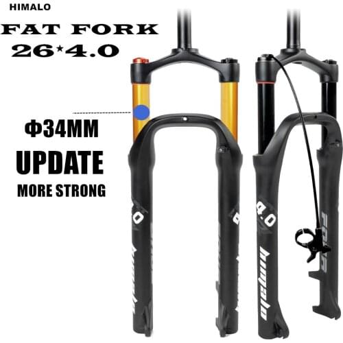 MTB Fork Moutain Bike Fat 26inch 4.0"Tire 135mm Width bicycle Air Gas line Locking Suspension Forks Magnesium Aluminium Alloy