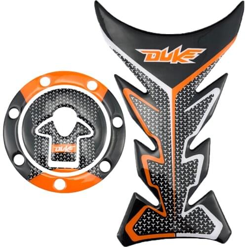 3D Resin Emblem Protection Tank Pad Protective Decal & Sticker Pad Filler Cover For KTM DUKE125 DUKE200 DUKE390
