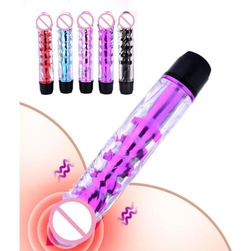 Jelly Dildo Vibrator Av Stick G Spot Vibrators Erotic Magic Wand Anal Bead Vibration Women Sex Toy For Woman Lesbian Masturbator