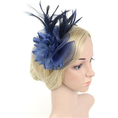 Womens hair accessories scrunchie headband повязка на голову capitium gumki do wlosow Feather Sequin Beaded prom Headpiece #4