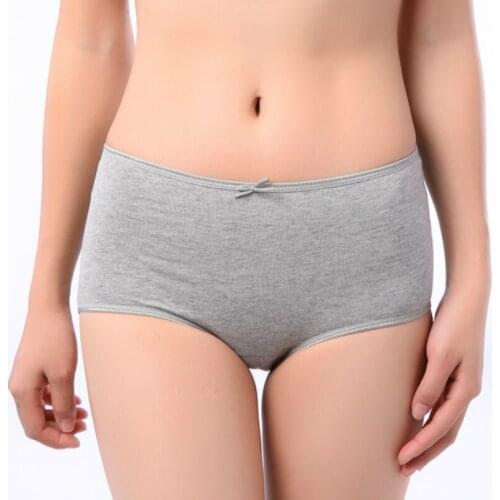 2019 new classic solid color stretch cotton hips waist panties womens underwear personal comfort sexy