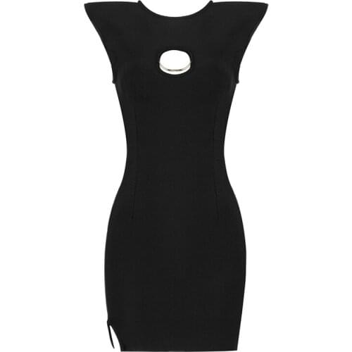 Women Sexy Bodycon Bandage Dress 2021 Summer New Dress Sleeveless Club Celebrity Party Lady Elegant Mini Dresses