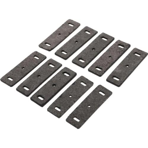 10pcs Microfiber Leather Slingshots Pouches Gray Color Square Hole for Catapults Sling Shots Accessories 58mmX18mm Outdoor Tools