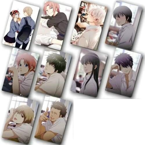100pcs GINTAMA Card Stickers Anime Sticker Waterproof DIY IC Bank Card Classic Kids toys Best Gift for Anime Fans