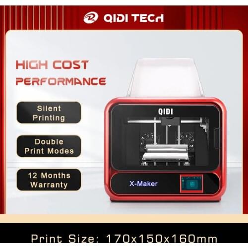 QIDI X-MAKER 3D Printer Educational Grade Impresora 3D Drucker High Precision Print size 170mm*150mm*160mm with ABS,PLA,Flexible